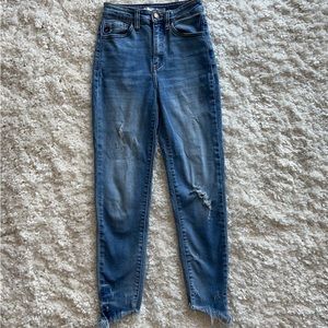 Kancan distressed ankle Jean